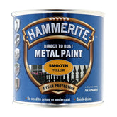 Hammerite Smooth Yellow Paint 250ml Tin Paint